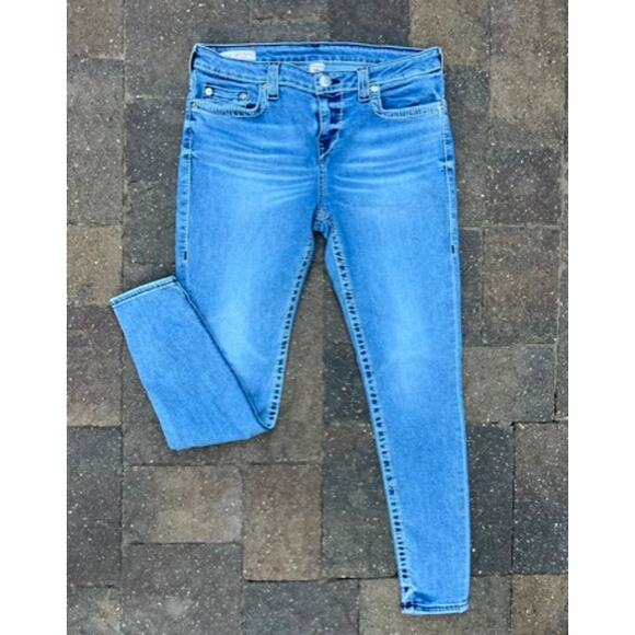 True Religion mid rise skinny jeans size 31x29 - Picture 1 of 5
